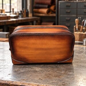 Trousse en cuir